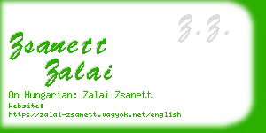 zsanett zalai business card